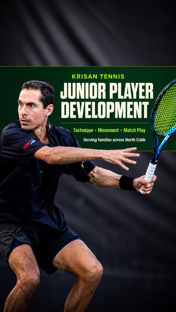 Krisan Tennis junior development story creative: Junior player development