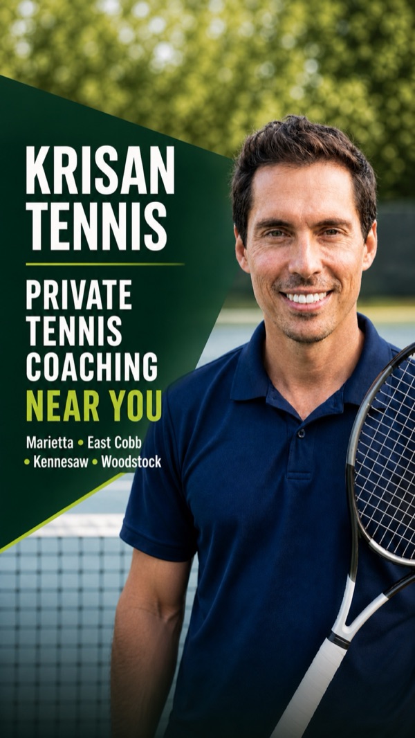 Krisan Tennis local coaching story creative: Private tennis coaching near you