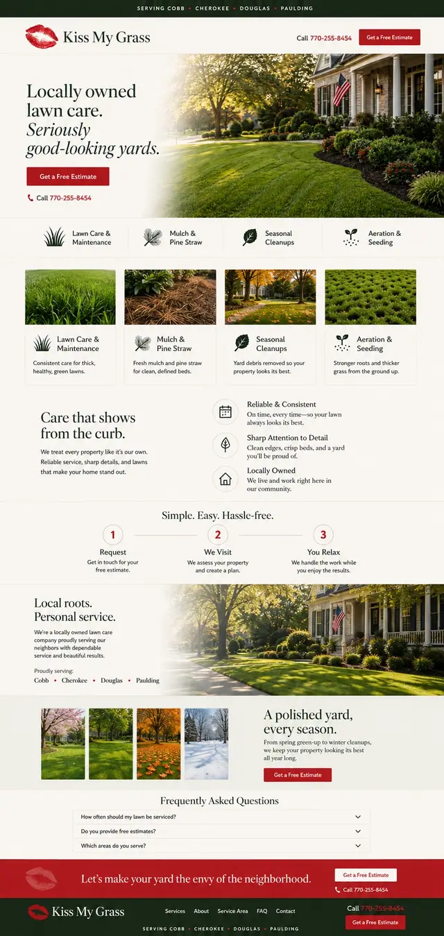 Editorial Kiss My Grass design concept